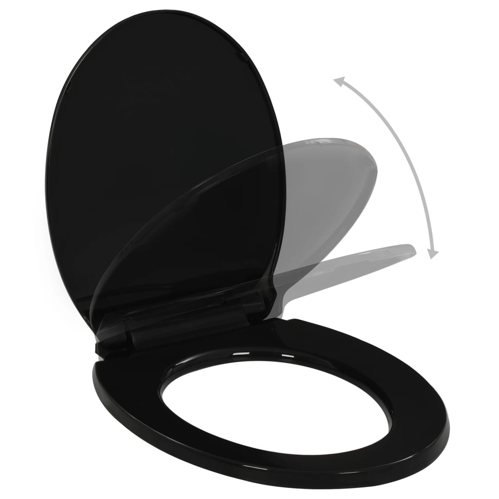 Softclose Toilet Seat with Quickrelease Design Black