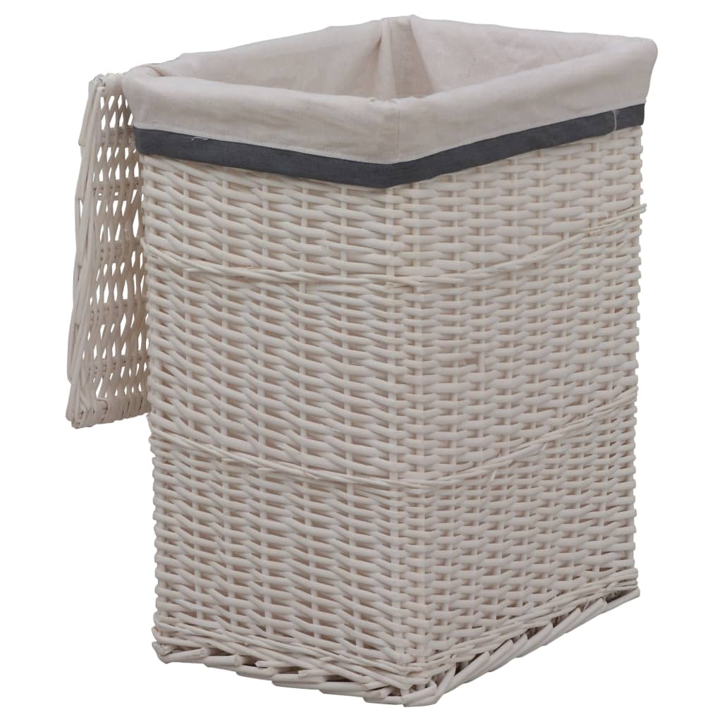 Stackable Laundry Basket White Willow