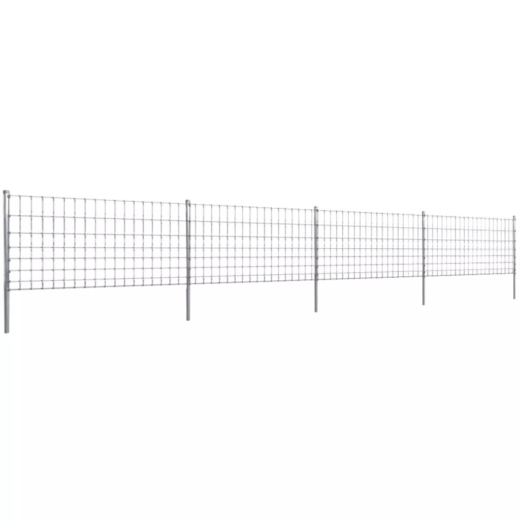 Step-In Fence with Posts Zinc-coated Iron 50 m 100/8/15