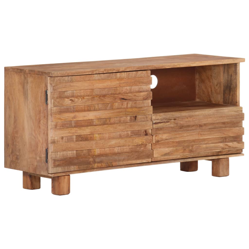 TV Cabinet 90x30x45 cm Solid Mango Wood