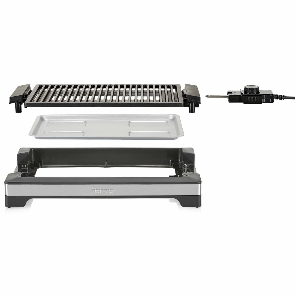 Tristar Griddle and Electric Barbecue 2000 W 37x25 cm Black