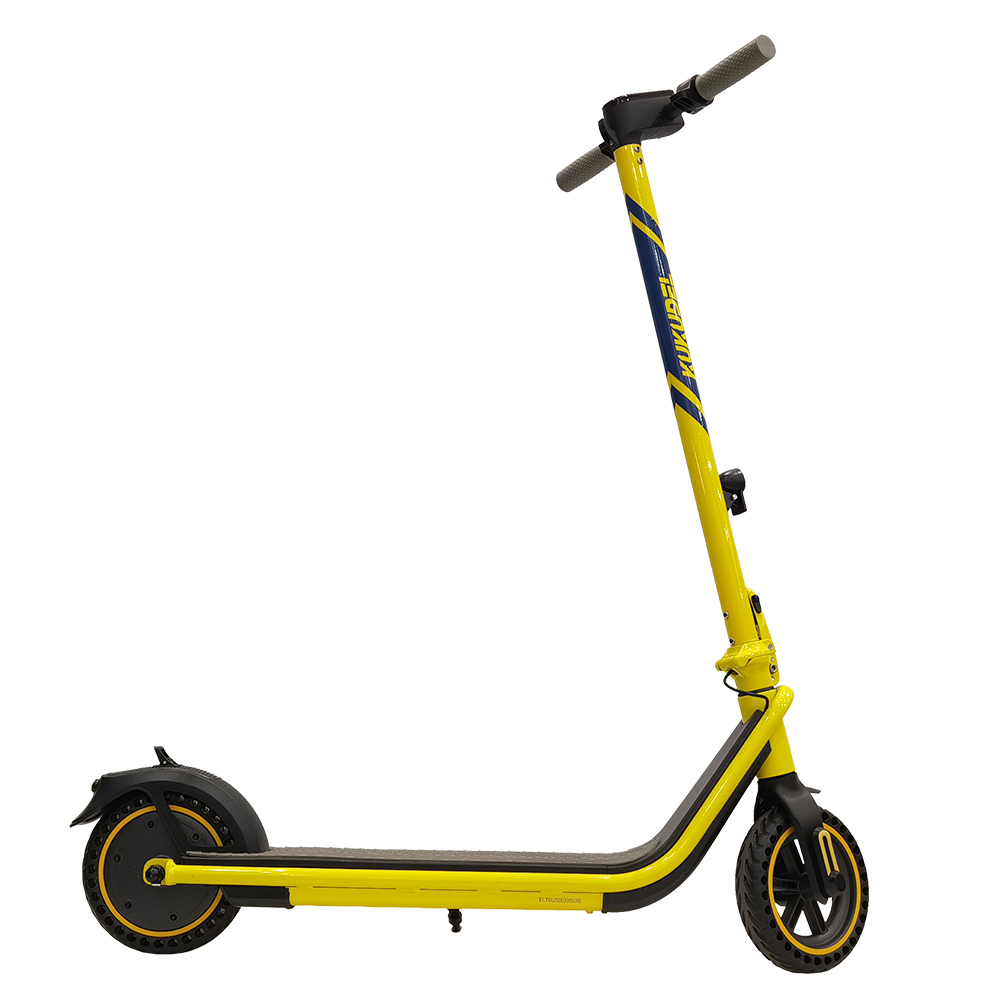 

KUKUDEL 858 8.5 Inch Inflation-free Tire Electric Folding Scooter 7.5Ah Battery 250W Motor Max Speed 25km/h Non-zero start - Yellow