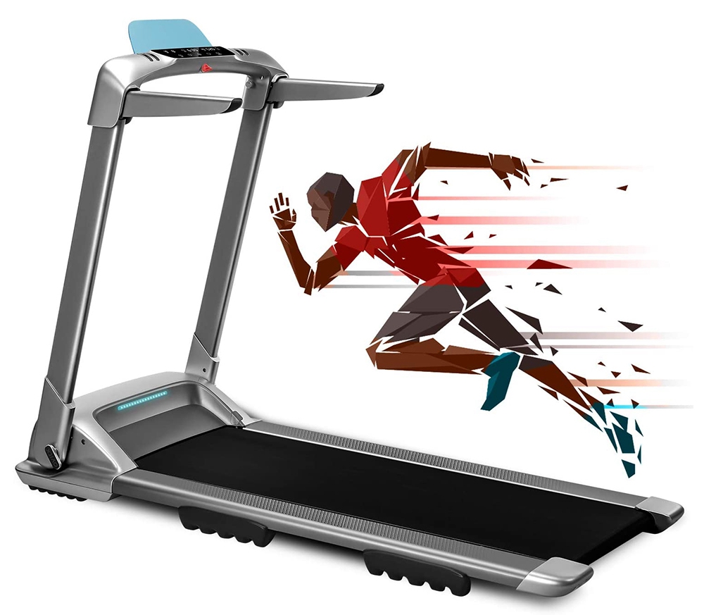 XQIAO OVICX Q2S Smart Folding Walking Running Machine Ultra-Thin Treadmill for Workout, Fitness Training Gym Equipment, Exercise Indoor & Outdoor With Smart Deceleration, APP Control, LED Display - EU Version