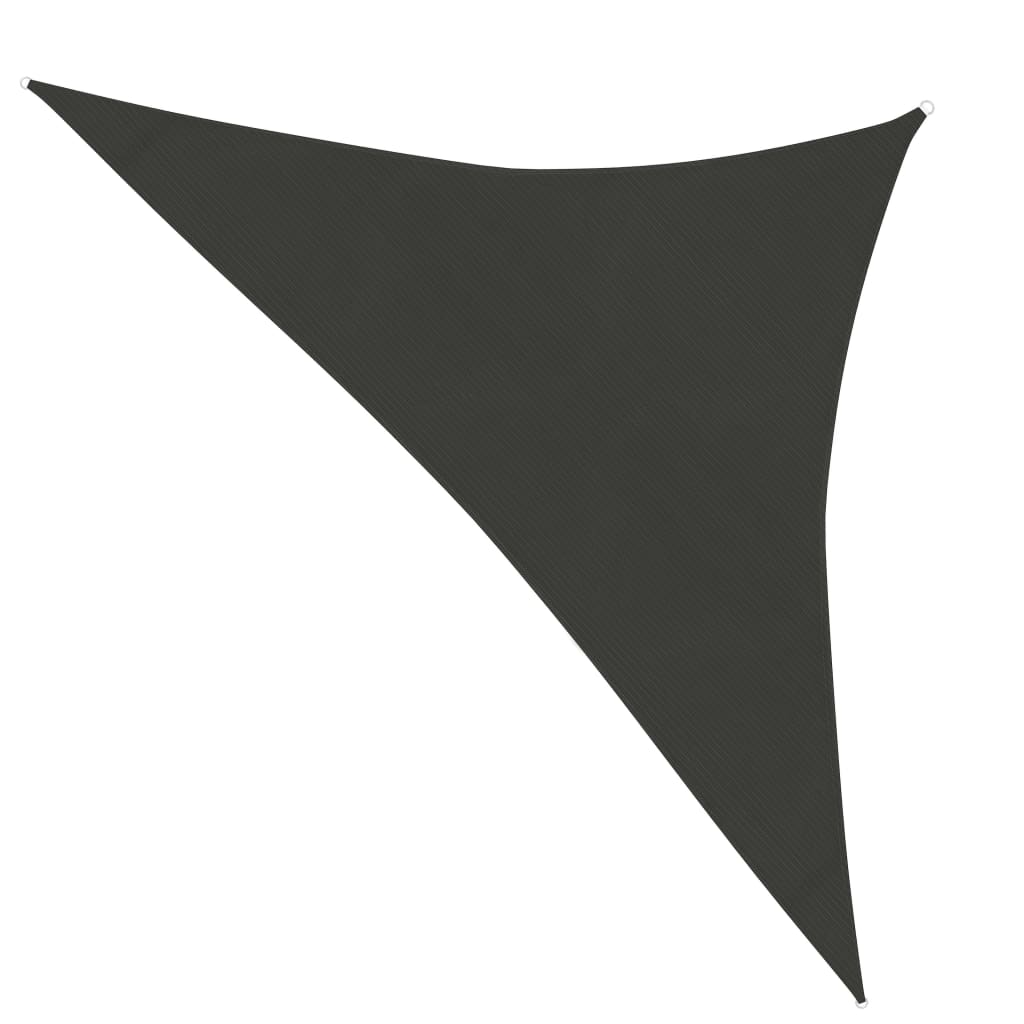 Sunshade Sail 160 g/m² Anthracite 3.5x3.5x4.9 m HDPE
