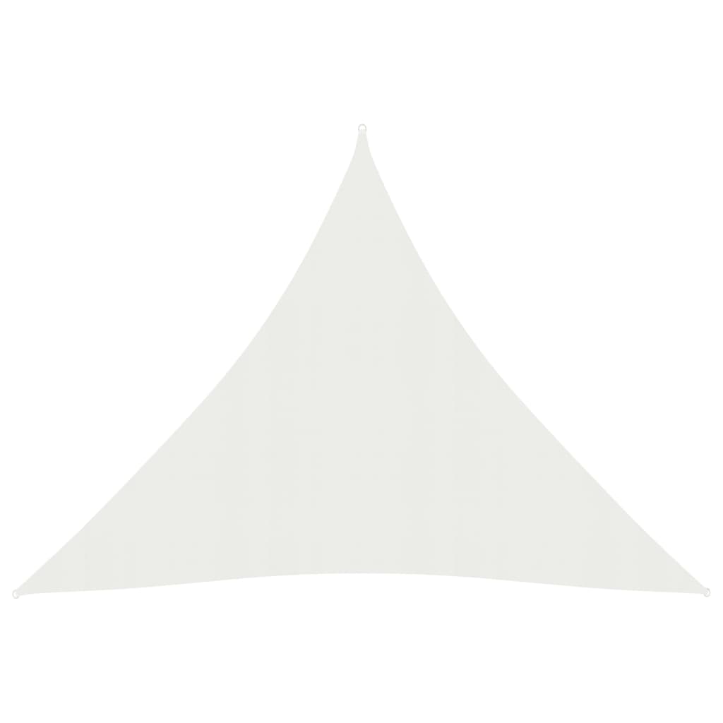 Sunshade Sail 160 g/m² White 6x6x6 m HDPE
