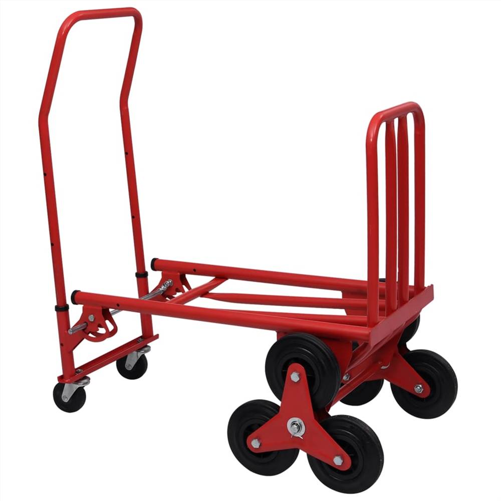 

2-in-1 Folding Stair Climber Platform Truck 51x74x120cm 150kg