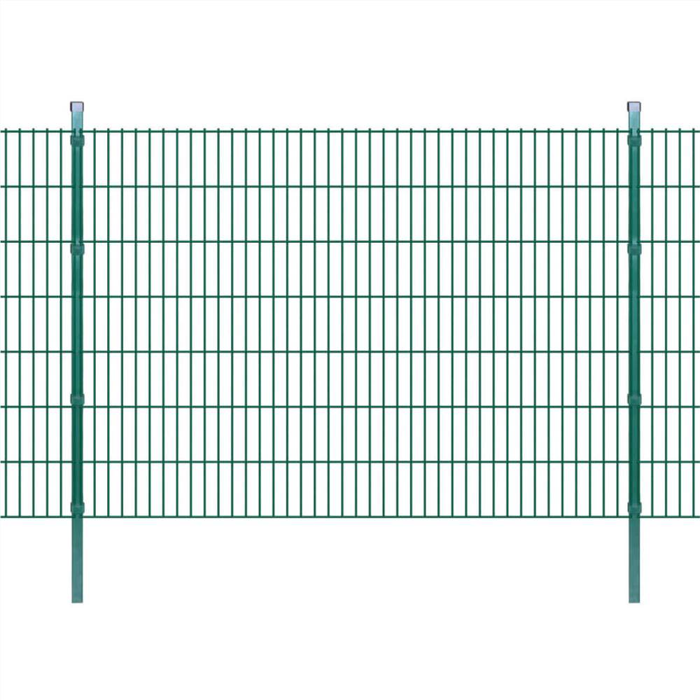 

2D Garden Fence Panel & Posts 2008x1430 mm 2 m Green