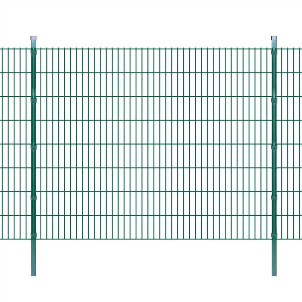 

2D Garden Fence Panel & Posts 2008x1630 mm 2 m Green