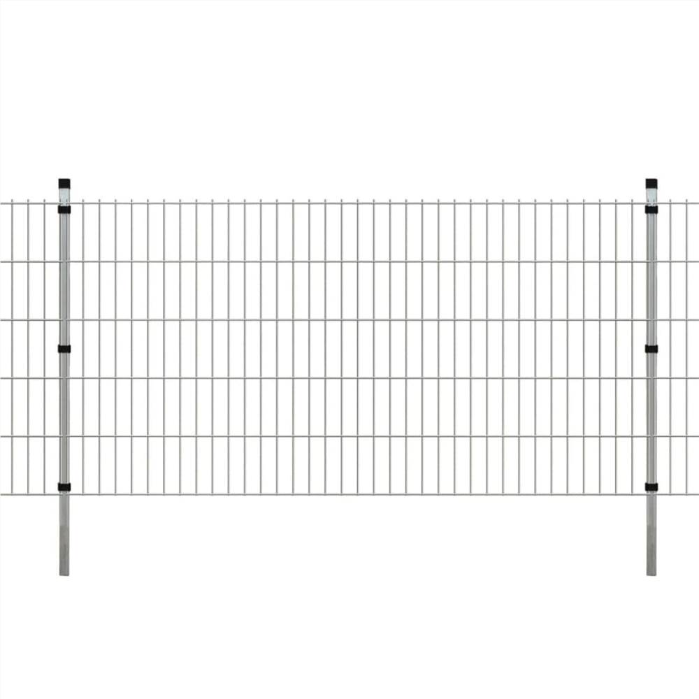 

2D Garden Fence Panels & Posts 2008x1030 mm 14 m Silver