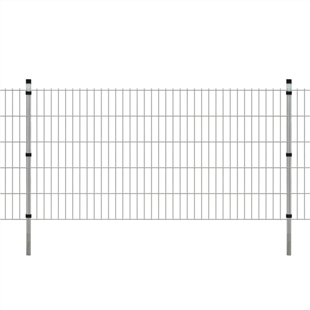 

2D Garden Fence Panels & Posts 2008x1030 mm 24 m Silver