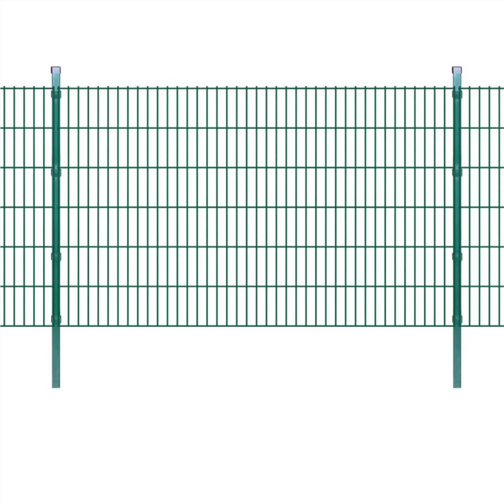 

2D Garden Fence Panels & Posts 2008x1230 mm 14 m Green