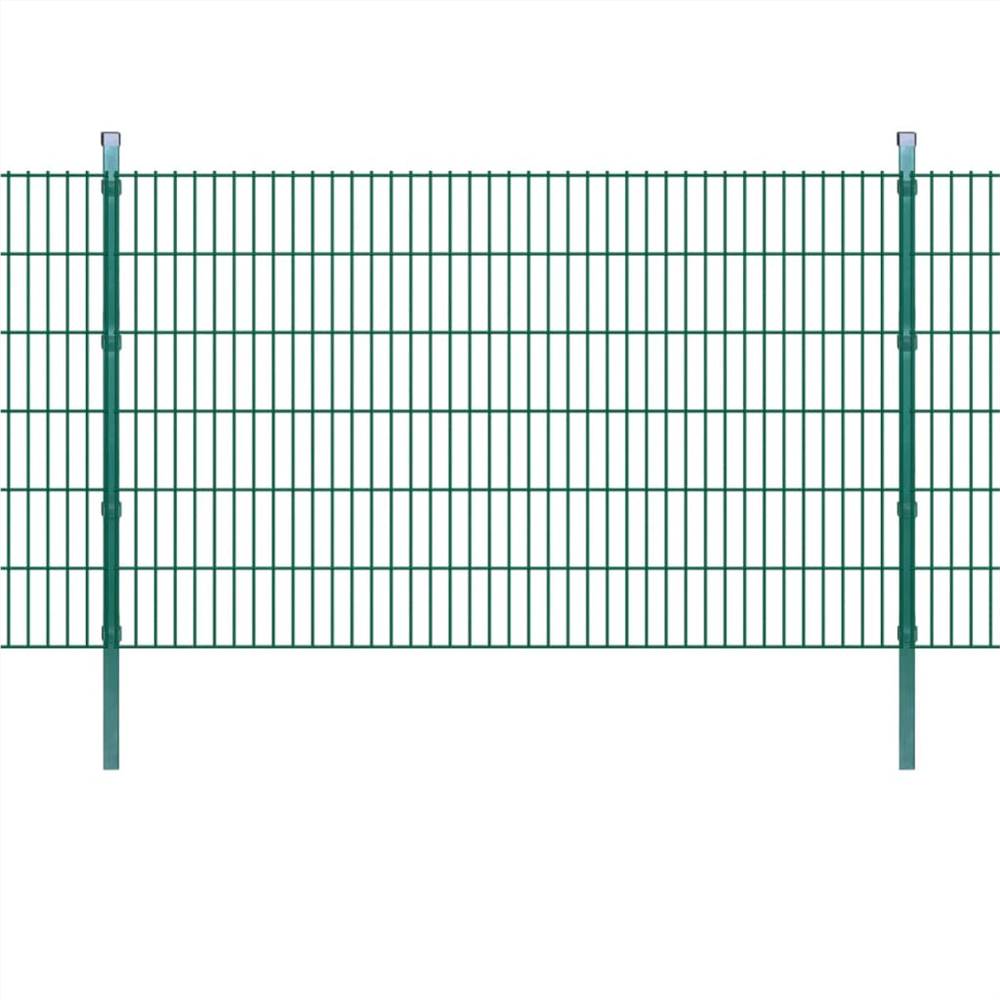 

2D Garden Fence Panels & Posts 2008x1230 mm 44 m Green