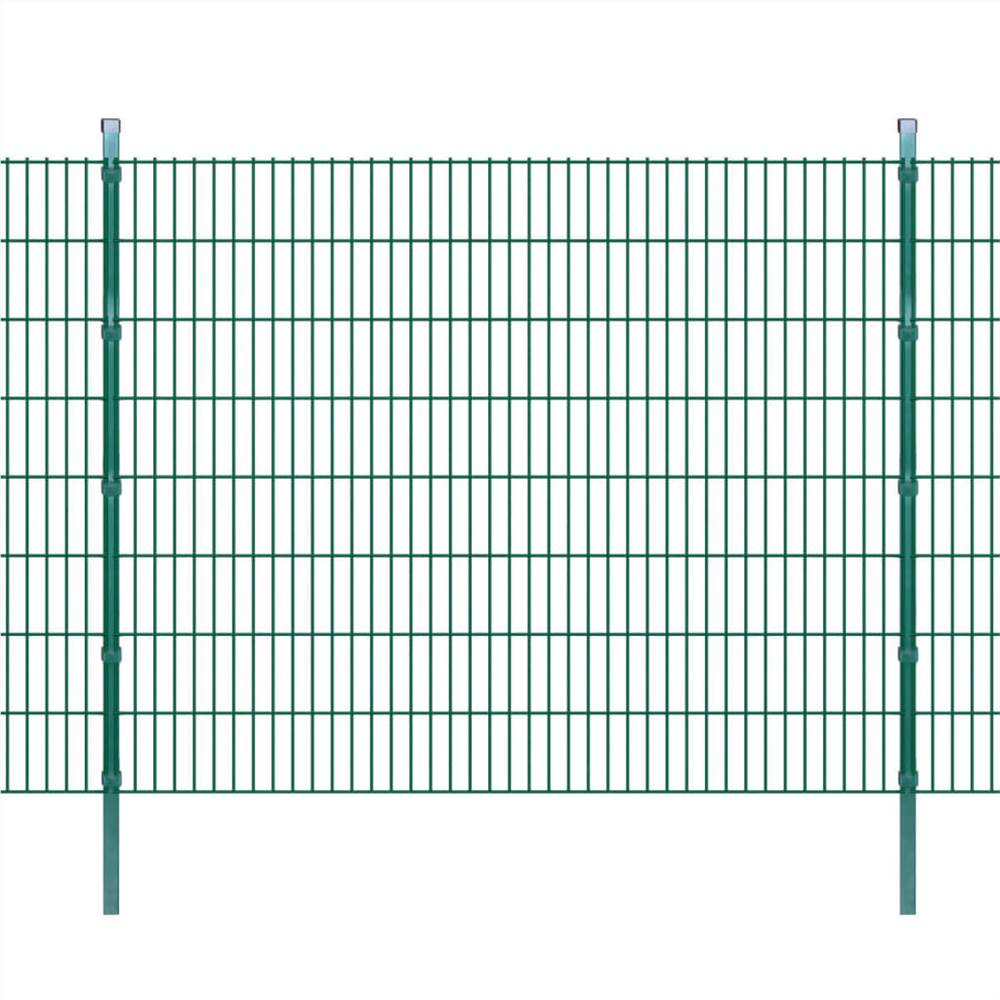 

2D Garden Fence Panels & Posts 2008x1630 mm 26 m Green