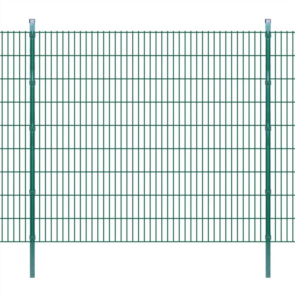 

2D Garden Fence Panels & Posts 2008x1830 mm 14 m Green