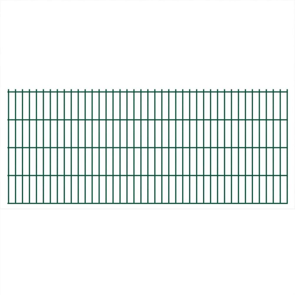 

2D Garden Fence Panels 2.008x0.83 m 10 m (Total Length) Green