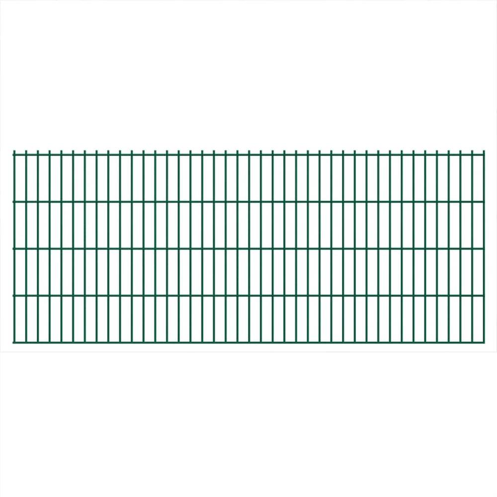 

2D Garden Fence Panels 2.008x0.83 m 14 m (Total Length) Green