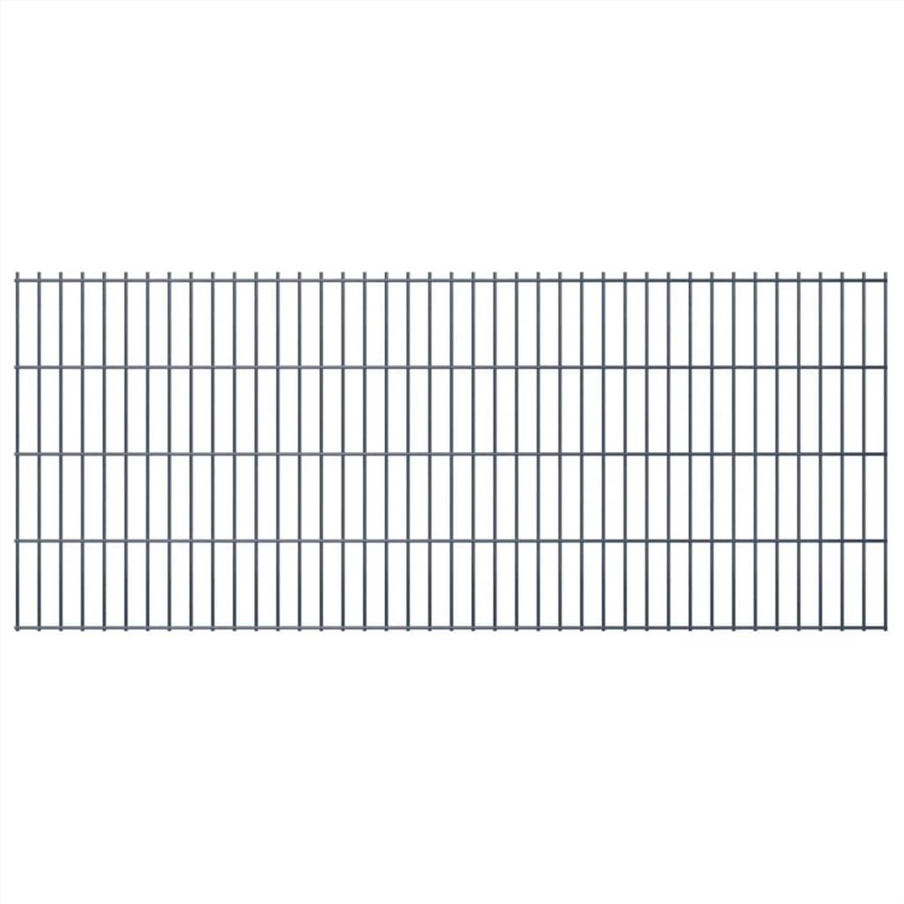 

2D Garden Fence Panels 2.008x0.83 m 20 m (Total Length) Grey