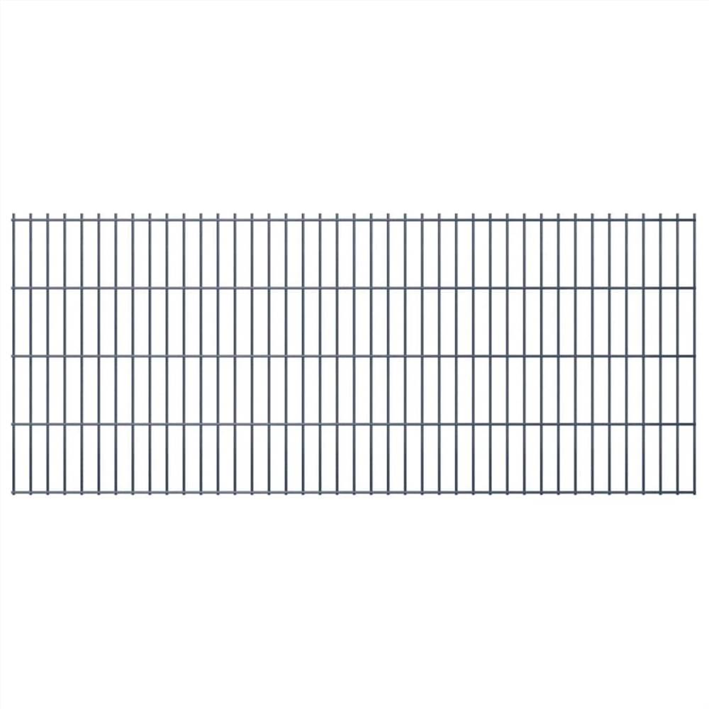 

2D Garden Fence Panels 2.008x0.83 m 26 m (Total Length) Grey