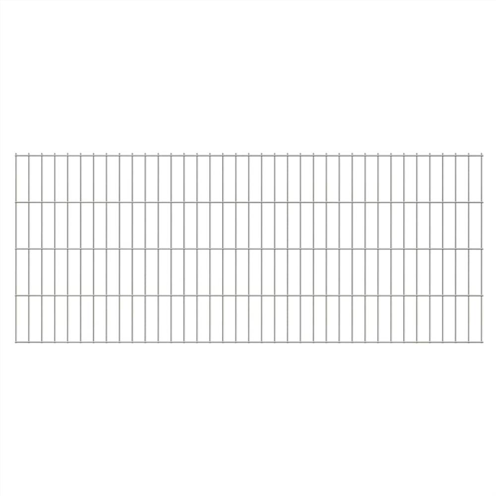 

2D Garden Fence Panels 2.008x0.83 m 28 m (Total Length) Silver