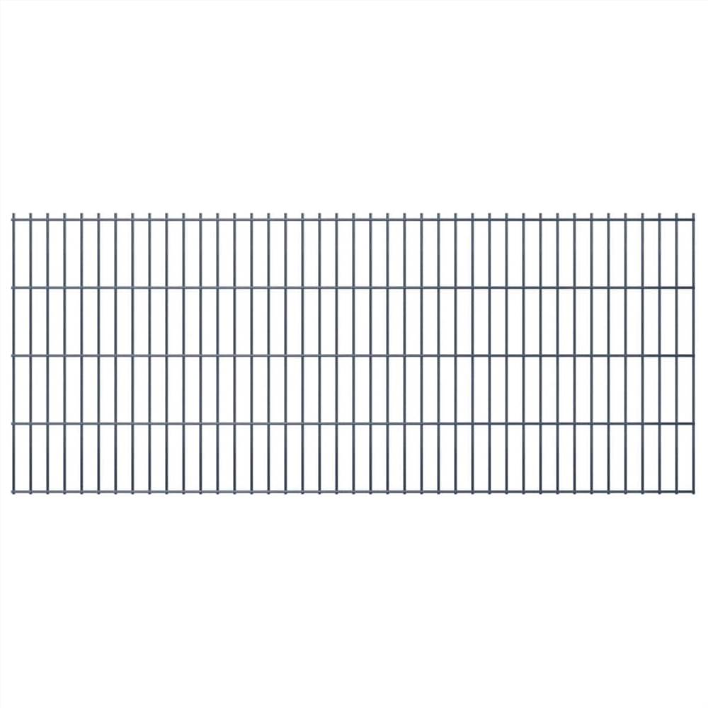 

2D Garden Fence Panels 2.008x0.83 m 38 m (Total Length) Grey
