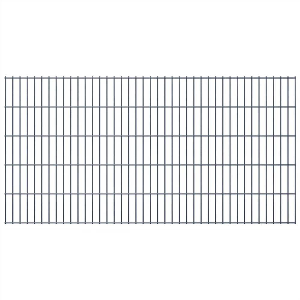 

2D Garden Fence Panels 2.008x1.03 m 22 m (Total Length) Grey