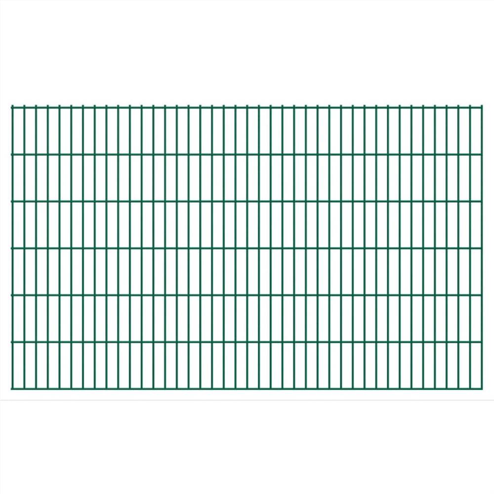 

2D Garden Fence Panels 2.008x1.23 m 12 m (Total Length) Green