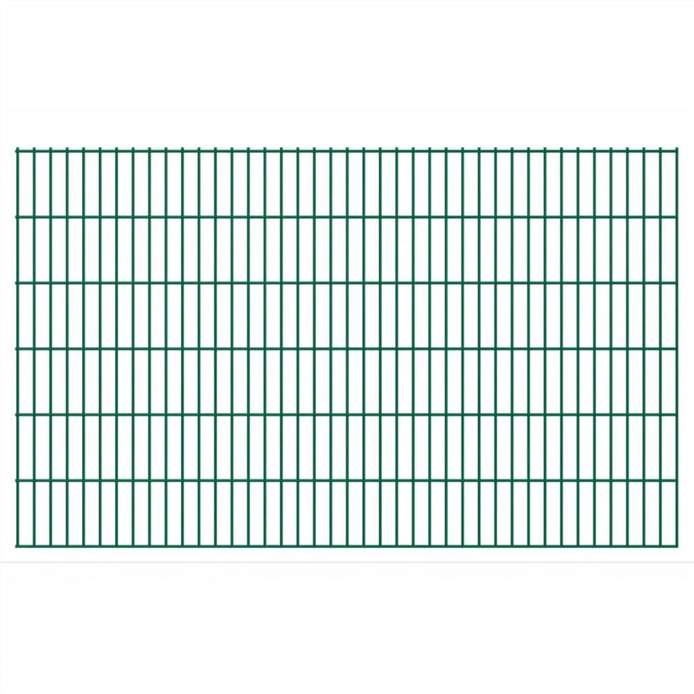 

2D Garden Fence Panels 2.008x1.23 m 18 m (Total Length) Green