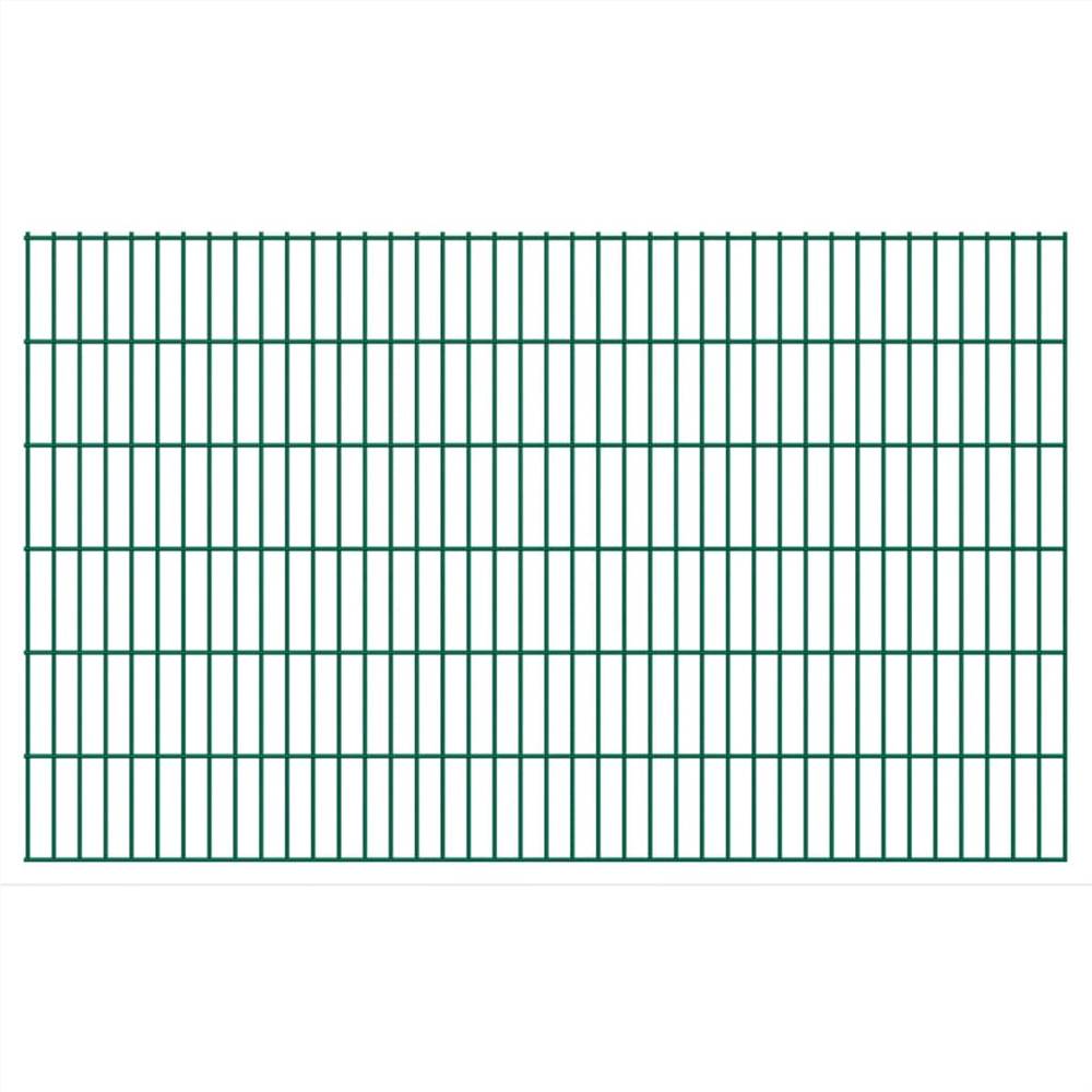 

2D Garden Fence Panels 2.008x1.23 m 20 m (Total Length) Green