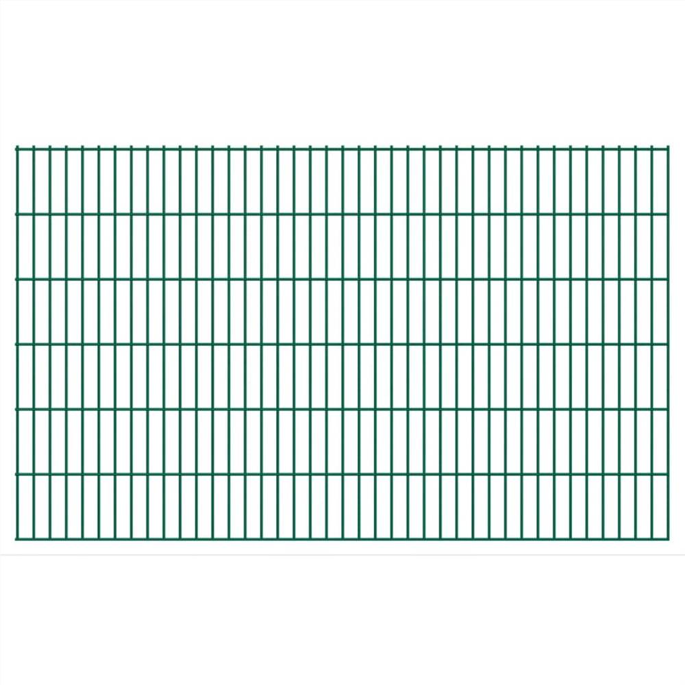 

2D Garden Fence Panels 2.008x1.23 m 22 m (Total Length) Green