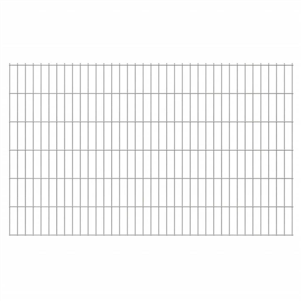 

2D Garden Fence Panels 2.008x1.23 m 36 m (Total Length) Silver