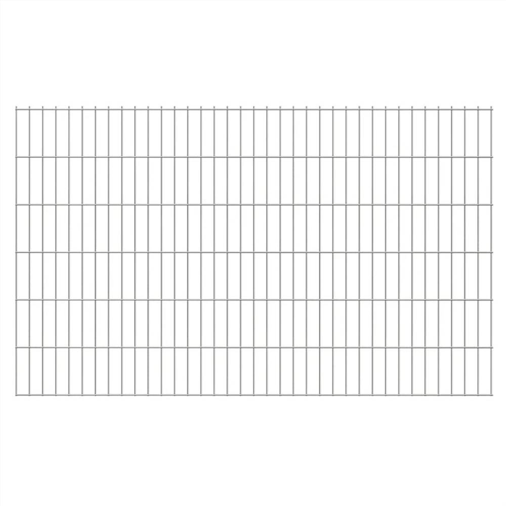 

2D Garden Fence Panels 2.008x1.23 m 38 m (Total Length) Silver