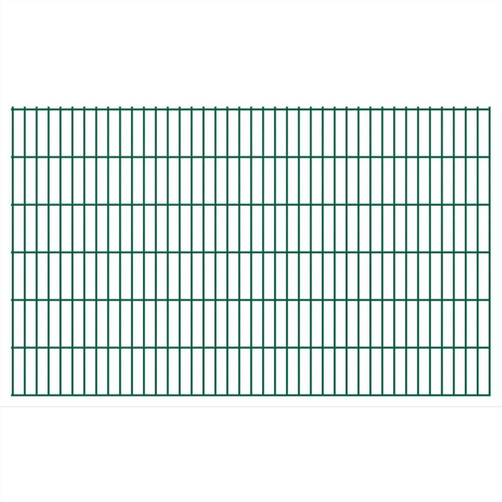 

2D Garden Fence Panels 2.008x1.23 m 50 m (Total Length) Green