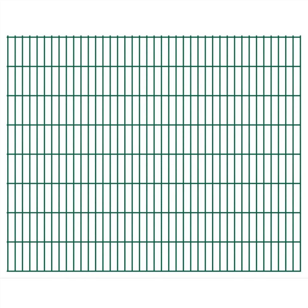 

2D Garden Fence Panels 2.008x1.63 m 10 m (Total Length) Green