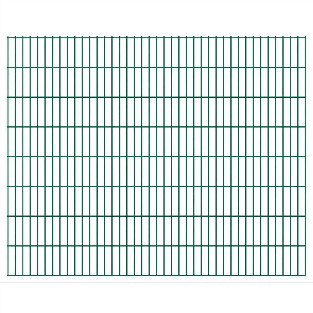 

2D Garden Fence Panels 2.008x1.63 m 18 m (Total Length) Green