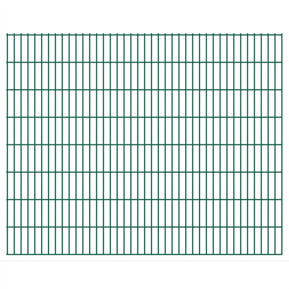 

2D Garden Fence Panels 2.008x1.63 m 20 m (Total Length) Green
