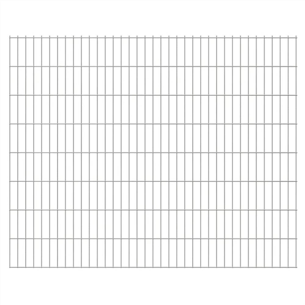 

2D Garden Fence Panels 2.008x1.63 m 38 m (Total Length) Silver