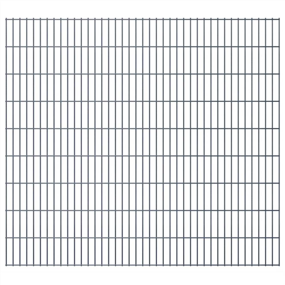

2D Garden Fence Panels 2.008x1.83 m 44 m (Total Length) Grey