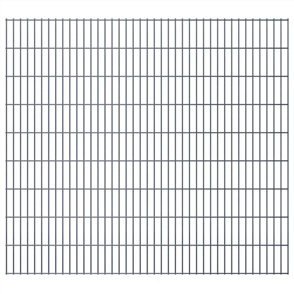 

2D Garden Fence Panels 2.008x1.83 m 50 m (Total Length) Grey