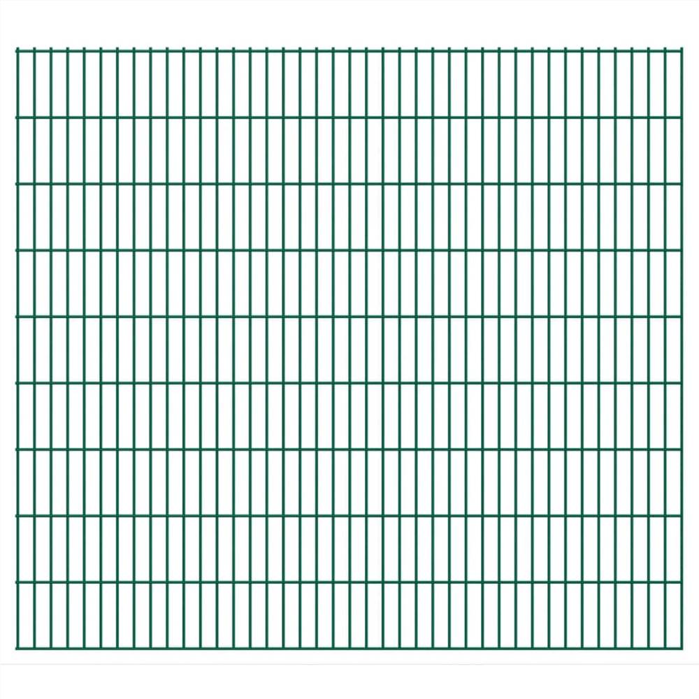 

2D Garden Fence Panels 2.008x1.83 m 16 m (Total Length) Green