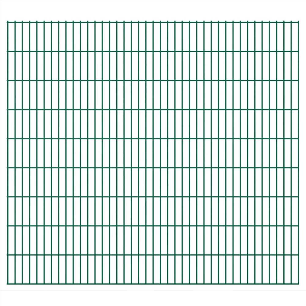 

2D Garden Fence Panels 2.008x1.83 m 20 m (Total Length) Green