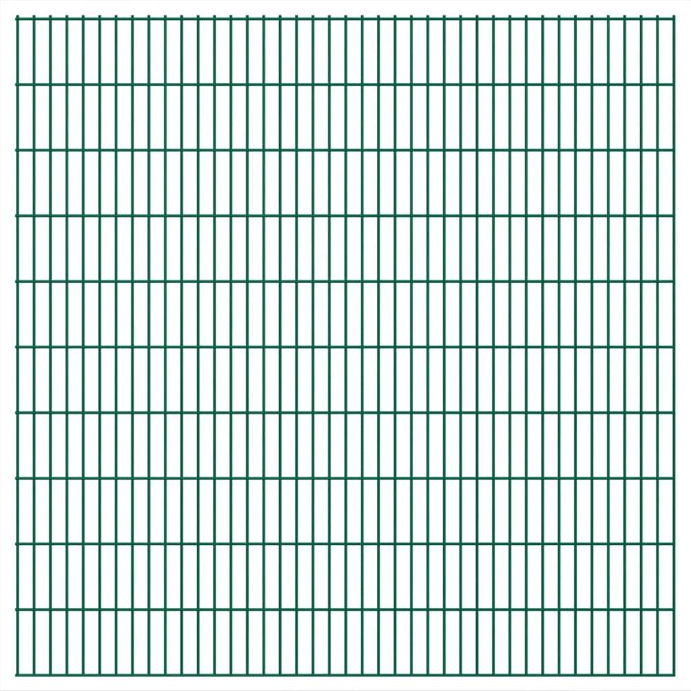 

2D Garden Fence Panels 2.008x2.03 m 12 m (Total Length) Green