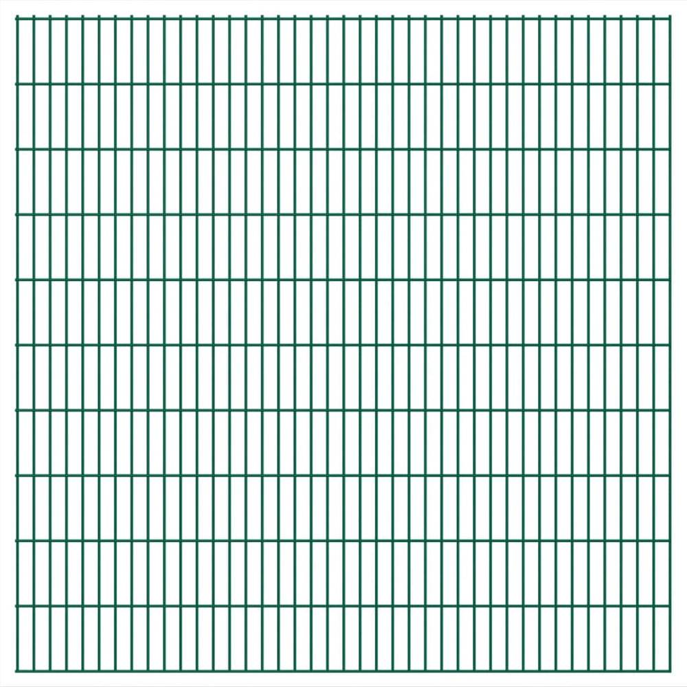 

2D Garden Fence Panels 2.008x2.03 m 18 m (Total Length) Green