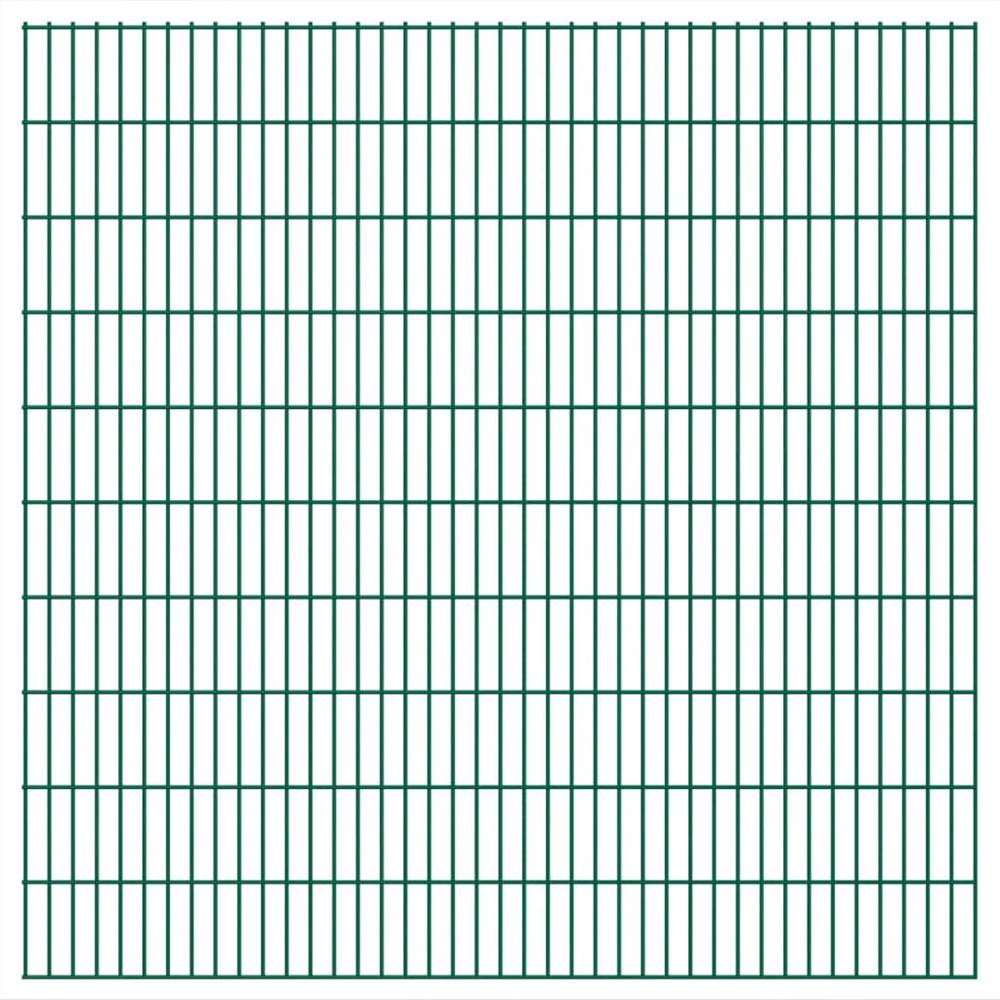 

2D Garden Fence Panels 2.008x2.03 m 20 m (Total Length) Green