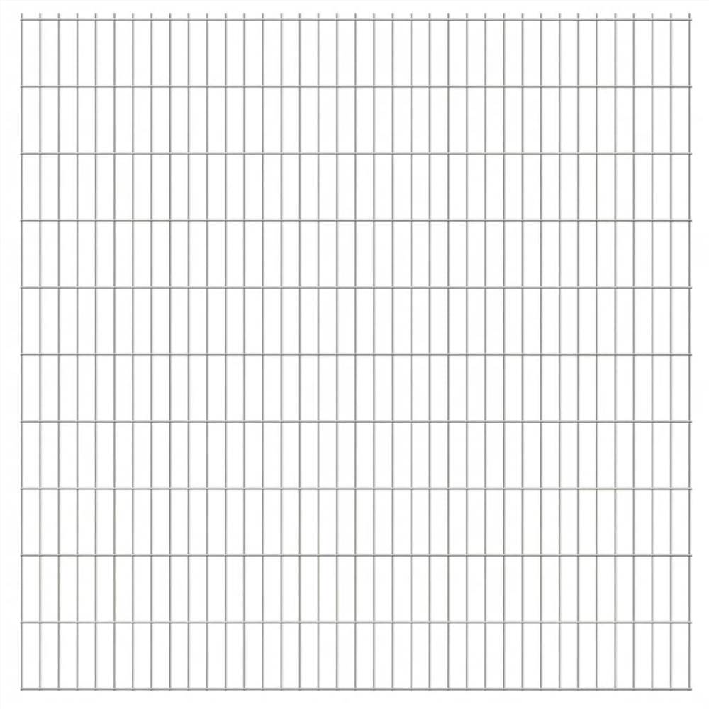 

2D Garden Fence Panels 2.008x2.03 m 28 m (Total Length) Silver