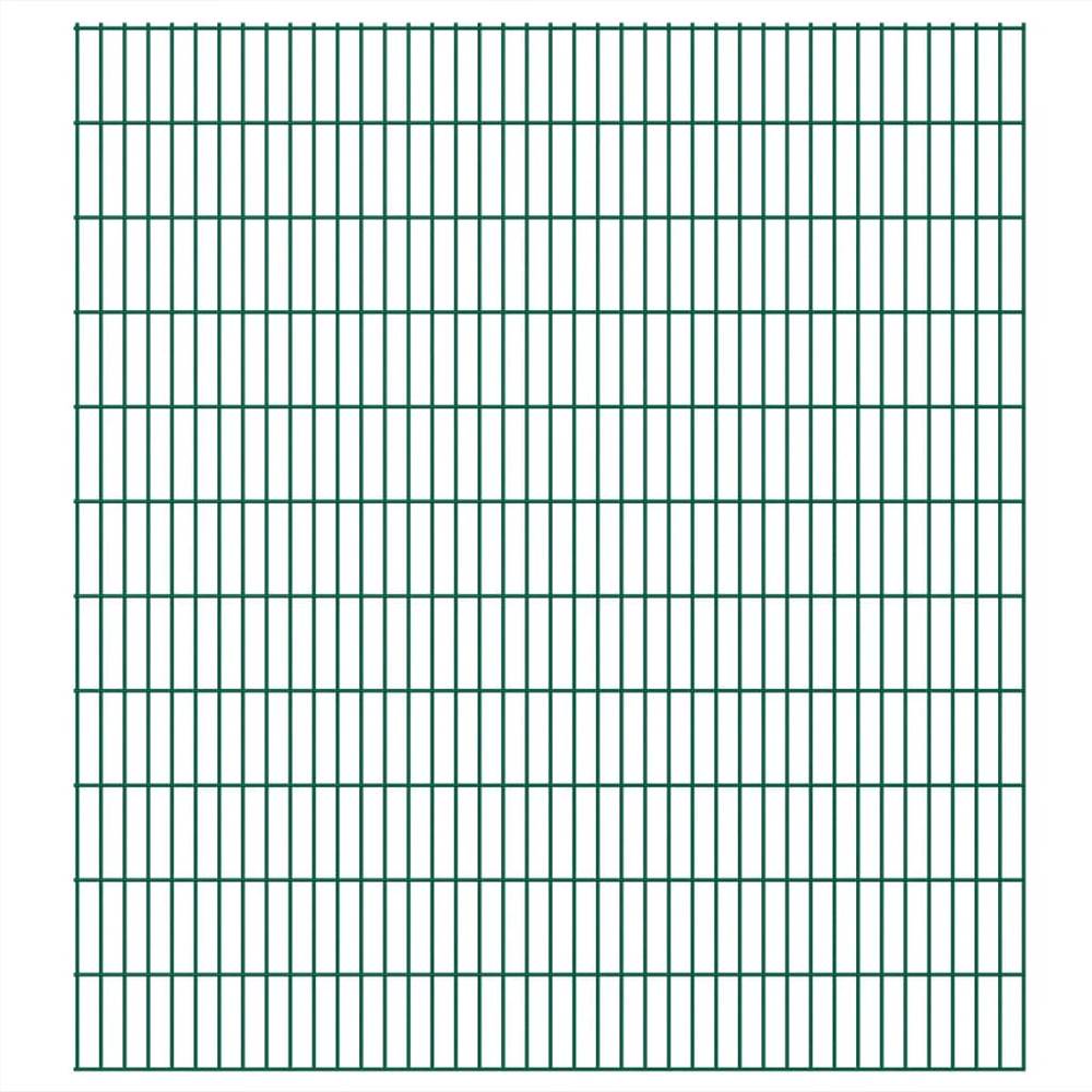 

2D Garden Fence Panels 2.008x2.23 m 4 m (Total Length) Green