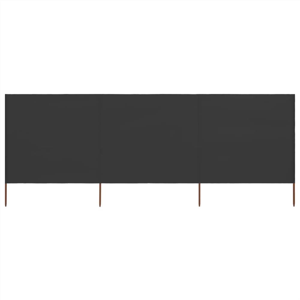 

3-panel Wind Screen Fabric 400x80 cm Anthracite