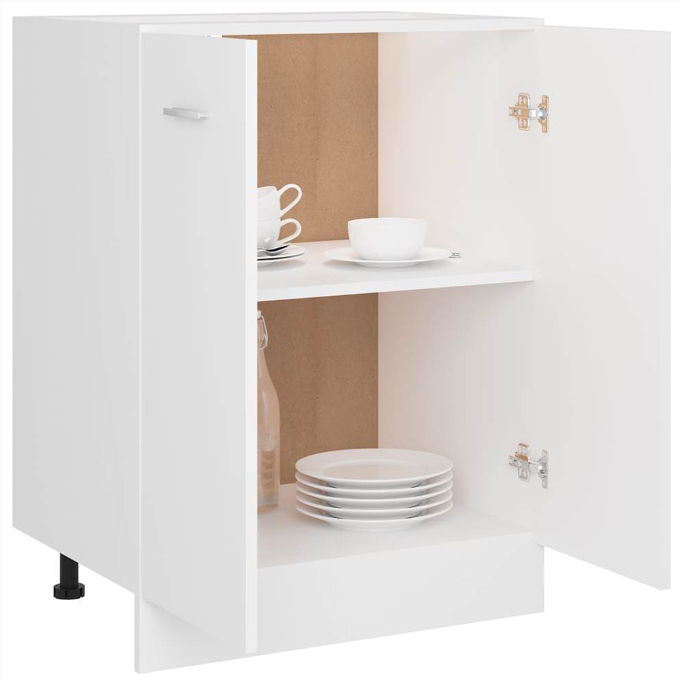 801188 vidaXL Kitchen Cabinet White 60x46x81,5 cm Chipboard