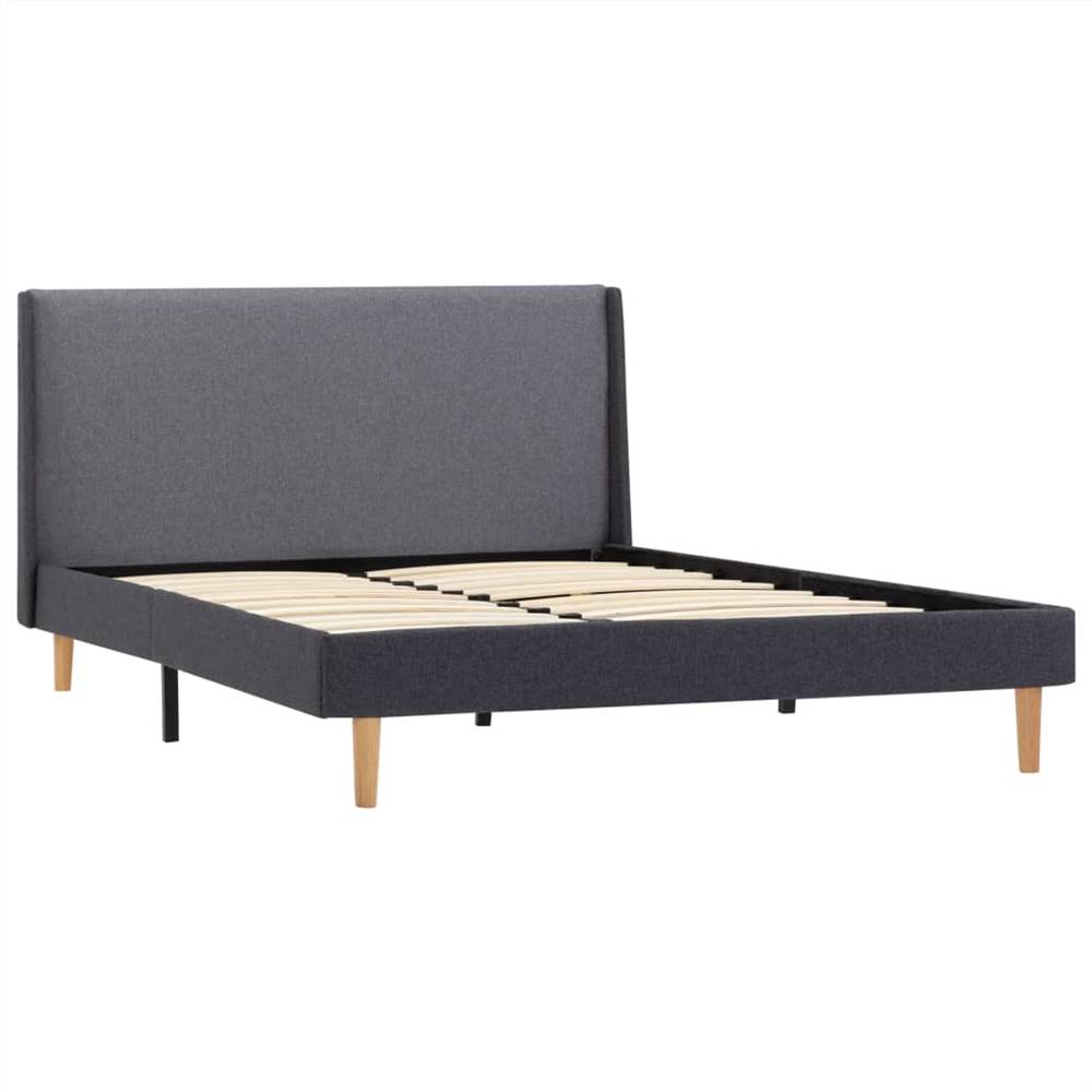 Bed Frame Grey Fabric 120 x 200 cm