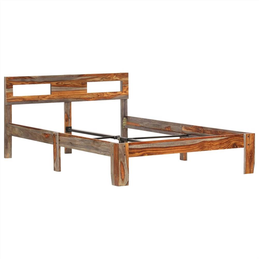 Bed Frame Solid Sheesham Wood 120x200 Cm