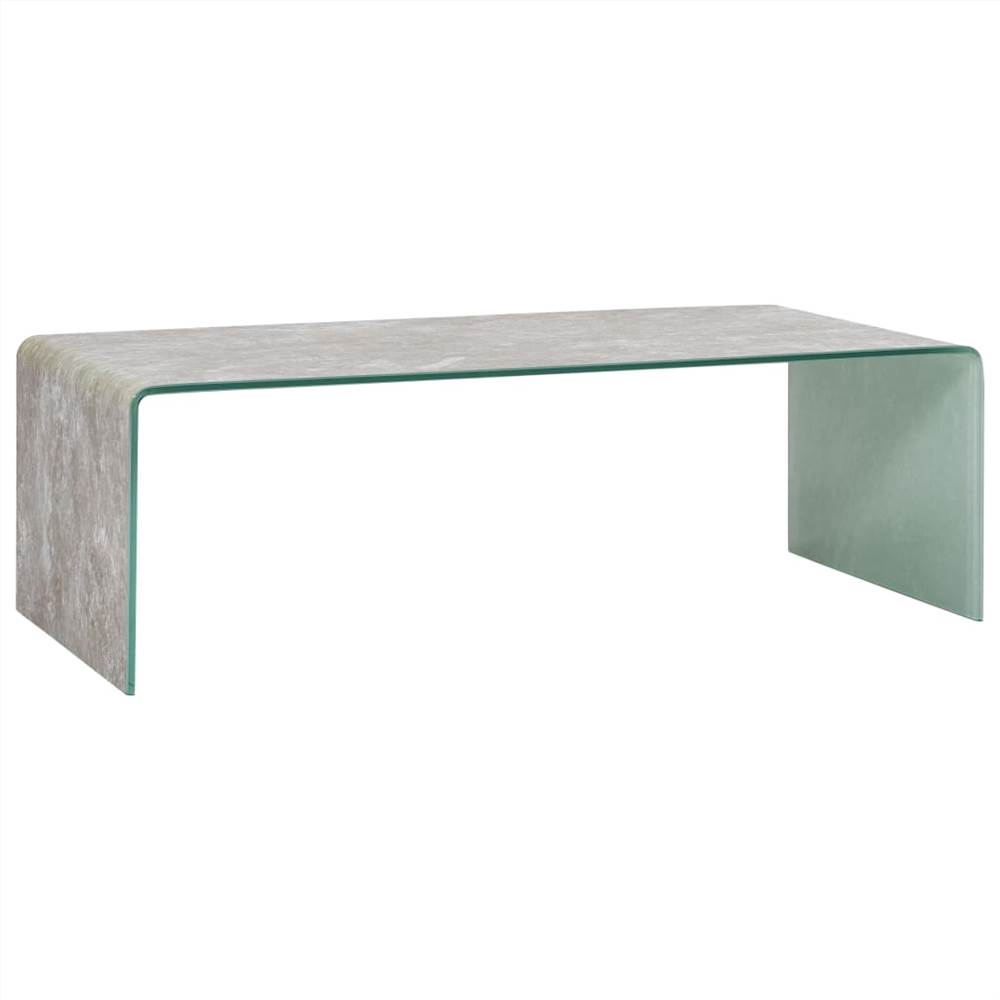 

Coffee Table Brown Marble 98x45x31 cm Tempered Glass